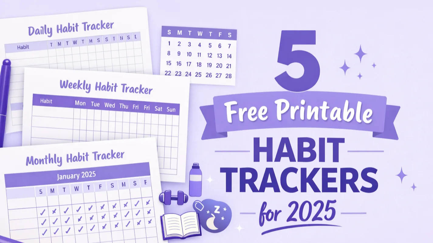 5 Free Printable Habit Tracker Templates For 2025